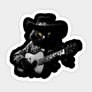 Strum, Meow, Repeat! Sticker